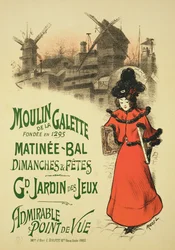 Riproduzione di un poster che pubblicizza il ballo pomeridiano del 